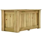 Jardiniere surelevee 100 x 50 x 50 cm bois de pin impregne