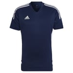 adidas Tränings T-Shirt Condivo 22 - Navy/Vit, storlek Medium