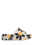 Melissa Melissa Free Print Platform Slides, Beige/Black