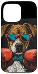 Coque pour iPhone 14 Pro Max Événement de combat amusant avec ce costume de chien de boxe amusant