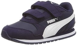 PUMA Unisex-Baby ST Runner NL Velcro Kids Sneaker, Peacoat White, M Toddler