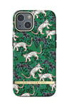 RICHMOND & FINCH Phone Case Compatible with iPhone 13, Green Leopard Design, 6.1 Inches, Shockproof, Raised Edges, Fully Protective Phone Cover