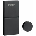 Hager - Détecteur douverture miniature anthracite RLA017X