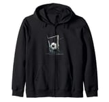 Soccer Ball Goal Graphic Zip Hoodie