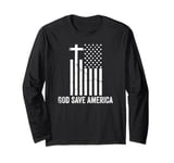 God Save America Sign,God American Flag Jesus Save America Long Sleeve T-Shirt