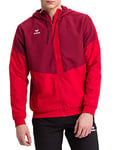 Erima Squad Veste à Capuche Tracktop Homme, Bordeaux/Rouge, FR : S (Taille Fabricant : S)