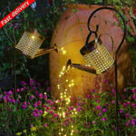 Solar Led String Lights Vattenkanna Trädgårdsdekoration Kettle-Rack