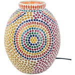 Signes Grimalt - Lampe de Table Indienne Mosaïque Multicolore 25cm