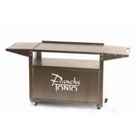 Chariot pour plancha 2 ou 3 feux - Tout inox - CHI005