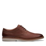 Clarks Homme Atticus Ltlace Tissu Oxford, Dark Tan Lea, 46 EU