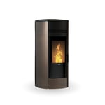 Poêle à granulés hydro 27 kW style 220 bronze Klover rond (PRIX NÉGOCIABLE)