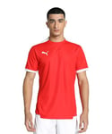 PUMA Teamliga Jersey Shirt Homme, Puma Rouge- Puma Blanc, XL