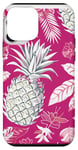 Coque pour iPhone 12 mini Festive Tropical Ananas Coque de téléphone Motif Noël