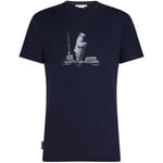 Icebreaker Mens Merino 150 Tech Lite S/S T (Blå (MIDNIGHT NAVY/POLAR PADDLE) Large)