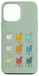 Coque pour iPhone 13 Pro Max Goat Lover Farm Animals Retro Glitch Goats