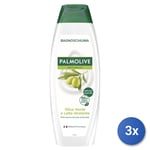 3x Palmolive Bath 350 Ml Naturals Olive And Milk Moisturizing