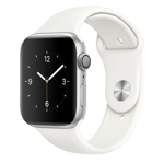 Sport Band for Apple Watch Silikon - Hvit , 42/44/45/49mm