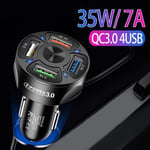 Fast Charge Car Quick Charger QC3.0 Car Charger 4 USB Car Charger Dual USB Port