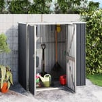 Vidaxl - Abri à outils de jardin anthracite 161x89x161cm acier galvanisé