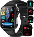 2024 Montre Connectée Ecg/Hrv/Acide Urique/Imc Smartwatch Homme Femme Avec Appel Bluetooth/Sos Fréquence Cardiaque 24h Spo2 Pression Artérielle Température Corporelle Sommeil Montre Fitness