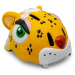 Crazy Safety Leopard Cykelhjälm - Gul (49-55cm) (100301-03-01)