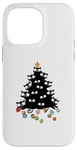 Coque pour iPhone 14 Pro Max Arbre à chat pour chats de Noël