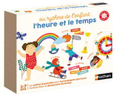 Nathan Nathan rythme l'heure et le temps-Un coffret original pour apprendre autrement pour les enfants dès 3 ans, 31165