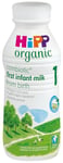 HiPP Organic 1 First Infant Baby Milk Ready to Feed Liquid Formula, From Birth, 470ml