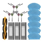 Deboot OZMO N7 920 T5 T9 2 Hybrid Dammsugare Reservdelar, Tillbehör, Huvudsidoborste, Hepa-filter, Moppduk