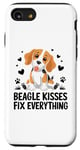 Coque pour iPhone SE (2020) / 7 / 8 Beagle Kisses Fix Everything Beagles Chien