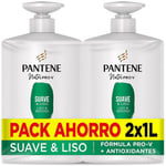 Shampooings Pantene  Shampooing Doux Et Lisse 2 X