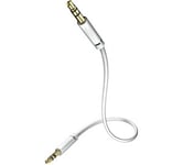 In-Akustik Star Mp3 Audio Cable - Audio-Adapter - Mini-Phone Stereo 3.5 Mm Hane Till Rca Hane - 0.5 M - Skärmad - Vit