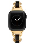 Anne Klein Bracelet tendance en caoutchouc pour Apple Watch, sécurisé, réglable, bracelet de rechange pour Apple Watch, s'adapte à la plupart des poignets