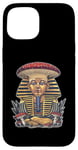 Coque pour iPhone 15 Pharaon King Tut Chapeau de champignon égyptien