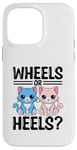 Coque pour iPhone 14 Pro Max Wheels Or Heels Chat Sexe Reveal Future Parent Dad Mom