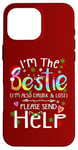 iPhone 16 Pro Max I'm the bestie I'm also drunk and lost Christmas Tie Dye Case