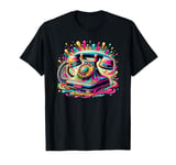 Splash Art Vintage Telephone Landline Dial T-Shirt