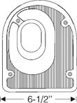 Steele Rubber Products 50-0350-36 Floor plate, steering column B