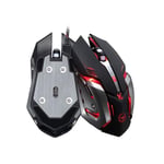 Souris Gamer Metal pour PC DELL Avec Fil USB LED Gaming Universelle Filaire Capteur Optique 6 Boutons