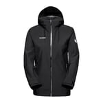 Mammut Veste hardshell pour femme de la série Alto Light XS - Noir - Veste à capuche fonctionnelle en technologie Dry 2,5 L, Noir, XS