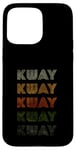 Coque pour iPhone 15 Pro Max T-shirt Kway Love Heart style grunge vintage noir Kway