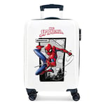 Marvel Spiderman Action Valise Trolley Cabine Bleu 37x55x20 cms Rigide ABS Serrure à combinaison 34L 2,6Kgs 4 roues doubles Bagage à main