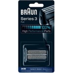 Grille de Rechange Pour Rasoir Électrique Braun Series 3 - SmartControl - 30B - Gris