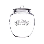 Kilner Universal Jar Push-Top Lid 2 Litre Glass Food Container with Silicone Seal Kitchen Pantry Storage for Dry Food Biscuits Sweets and Treats