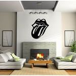 TATOUTEX Stickers Langue des Rolling Stones - Rouge, L 80cm x H 89cm