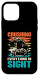 Coque pour iPhone 12 mini Monster Truck Kids Toddler School Boys Birthday