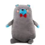 InnoGIO GIOplush Bear, Coussin Peluche Ours 52cm pour Enfant, Doudou de Naissance pour Bébé, Matière Douce au Toucher, Jouet avec Composants Sécurisés, Aide à l'Endormissement, Gris