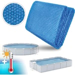 Bâche à Bulles pour Piscine rectangulaire 300 x 200 cm Bâche Solaire de 120 µm d'épaisseur Découpe individuelle Chauffage de Piscine pour Eau Chaude