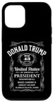 iPhone 12/12 Pro Whiskey Label Trump 2024 Vote 47 Donald Trump 47th President Case