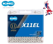 Genuine KMC X11EL Silver Bike Chain 118 Link Boxed